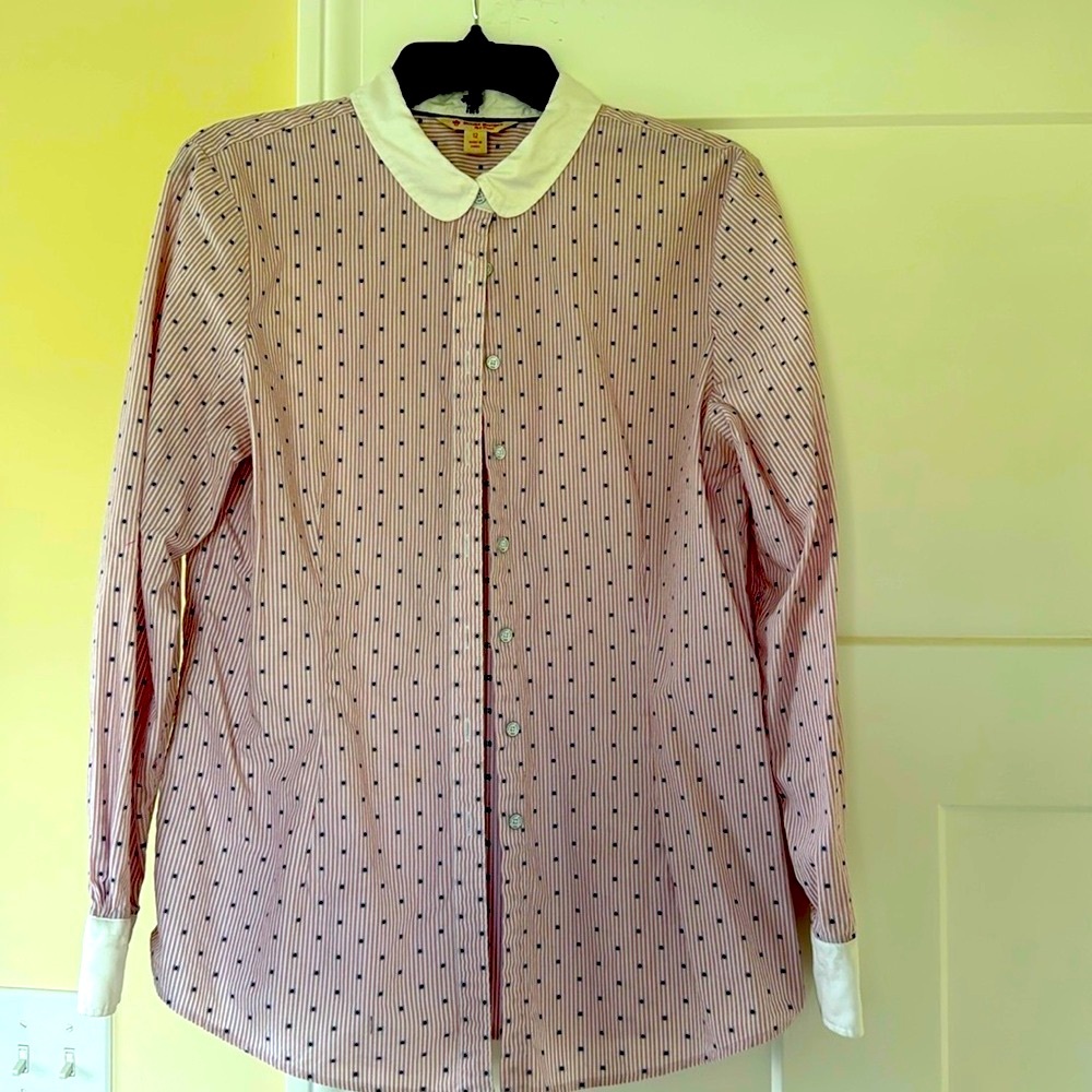 Brooks Brothers Red Fleece Cotton Button Down Sz 12